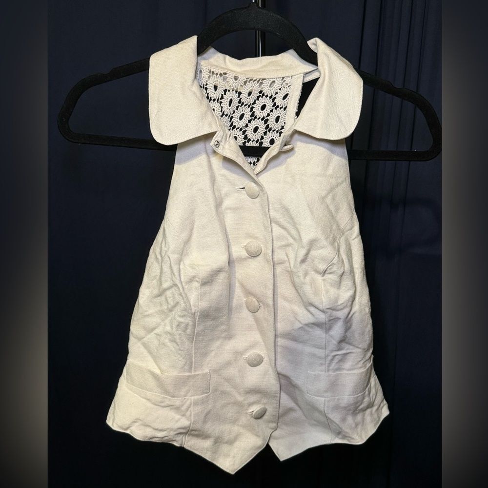 Vintage white vest top